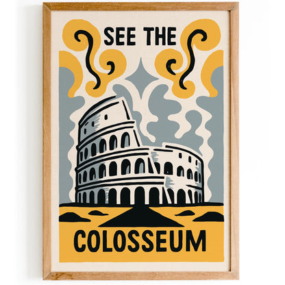 Colosseum Travel Poster Print