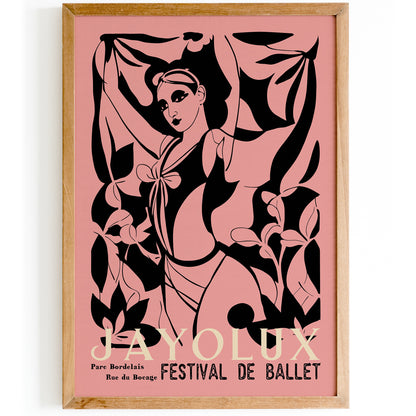 Festival De Ballet Vintage Ballerina Art Print