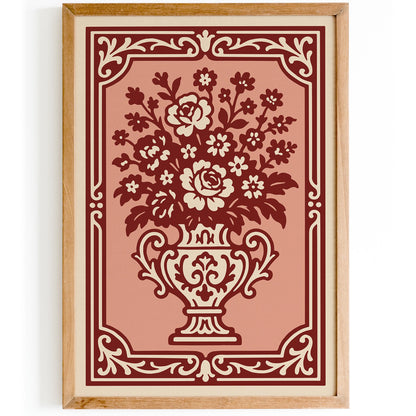 Rococo Bouquet of Flowers Poster