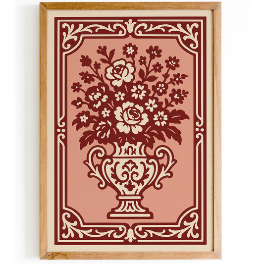 Rococo Bouquet of Flowers Poster
