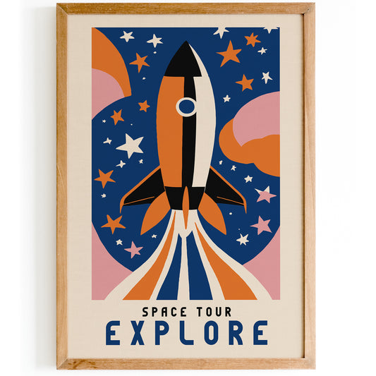 Explore, Space Tour Poster