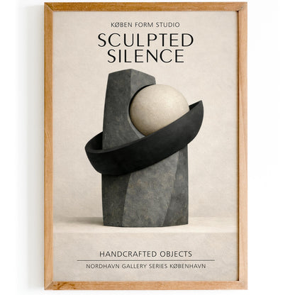 Sculpted Silence Exhibition Poster