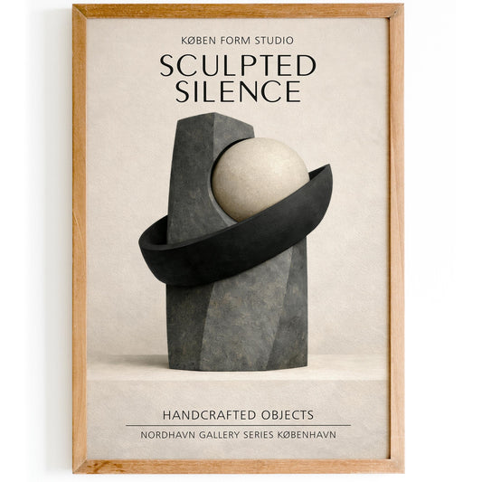 Sculpted Silence Exhibition Poster