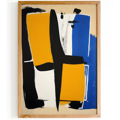 Mid-Century Modern Abstract Painting Poster