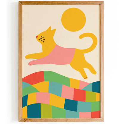 Cute Colorful Cat Poster