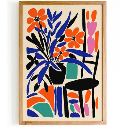 Eclectic Artistic Floral Art Print for Home Decor