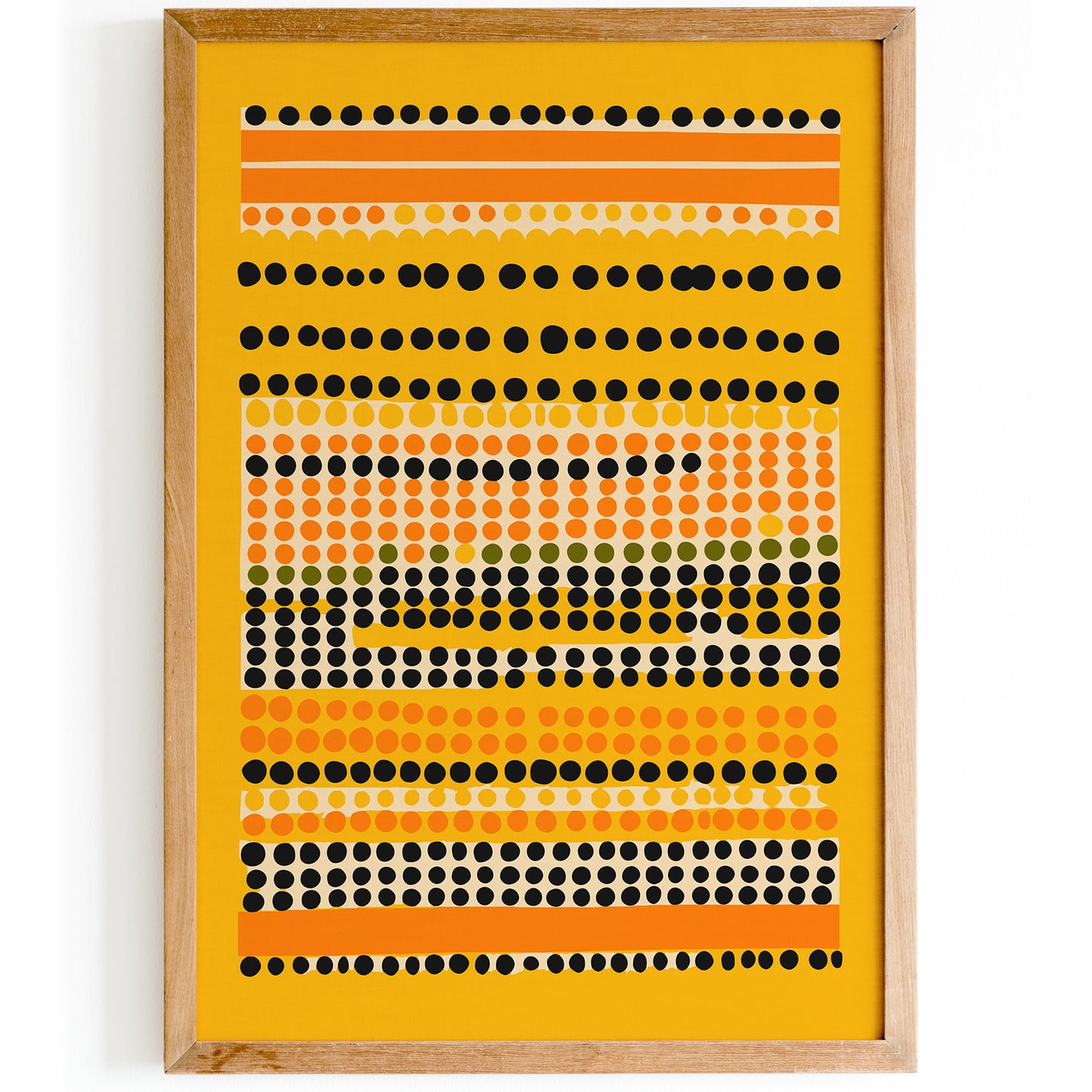 Mid-Century Dots Abstract Poster