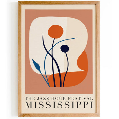 The Jazz Hour Festival Mississippi Poster