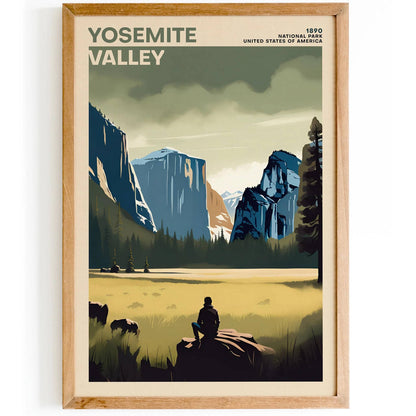 Yosemite Valley National Park Poster Print