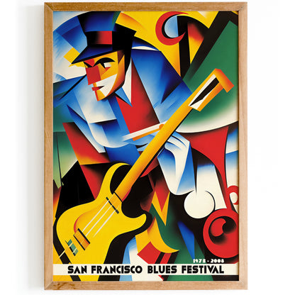 San Francisco Jazz Festival 2008 Retro Poster