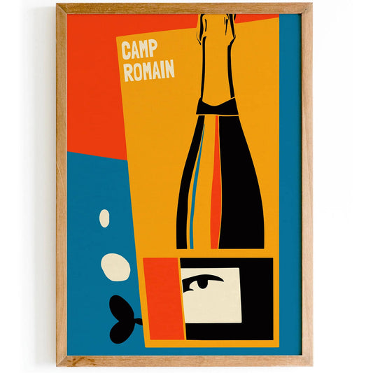 Camp Romain Italian Wine Poster - HypeSheriff