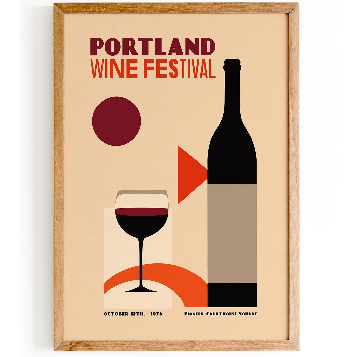 Portland Wine Festival Poster Print