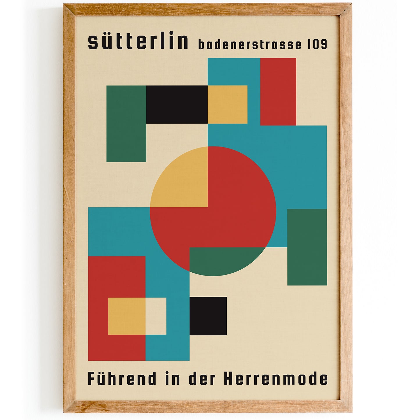 Bauhaus Sutterlin Minimalist Poster