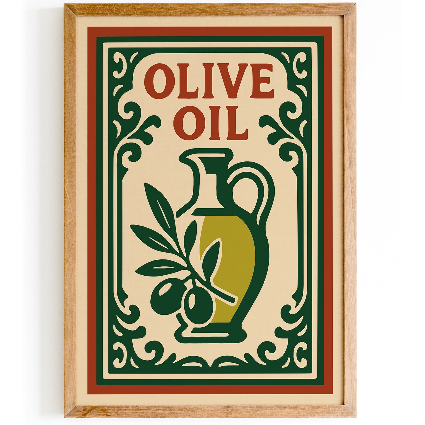 Olive Oil Poster - Rococo Restaurant Wall Decor