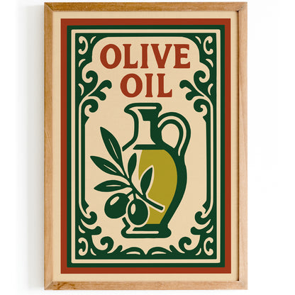 Olive Oil Poster - Rococo Restaurant Wall Decor
