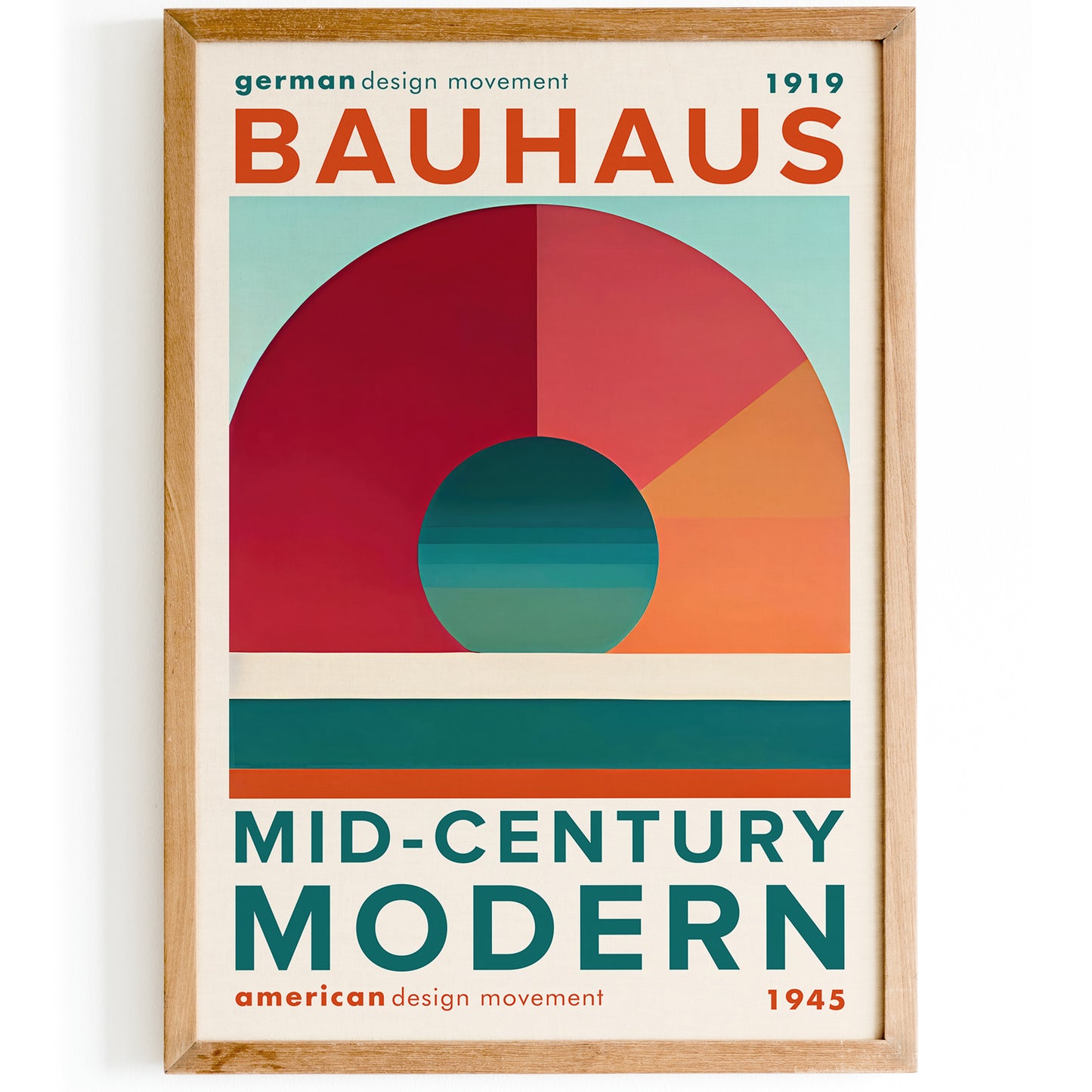 MDM Bauhaus Geometric Art Print 2024