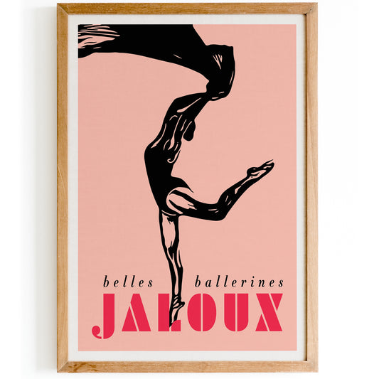 French Ballerina Vintage Poster