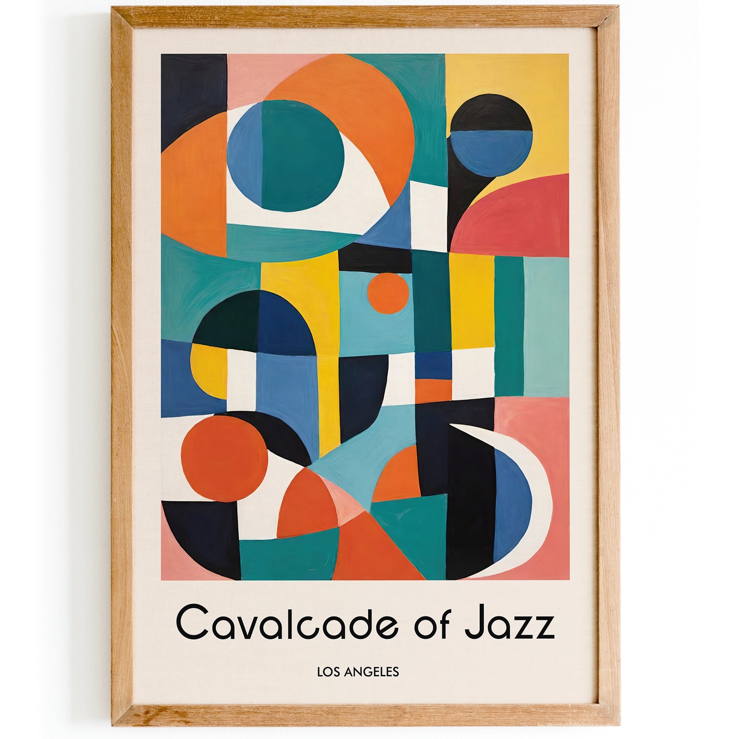 Cavalcade of Jazz Geometric Retro Poster