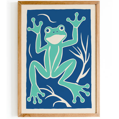 Funny Crazy Frog Art Print