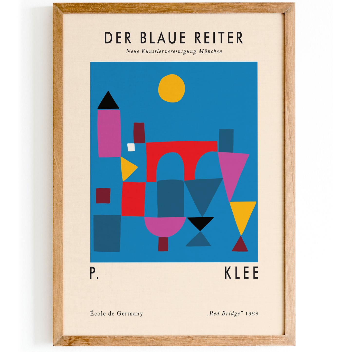 Paul Klee Maximalist Blue Poster