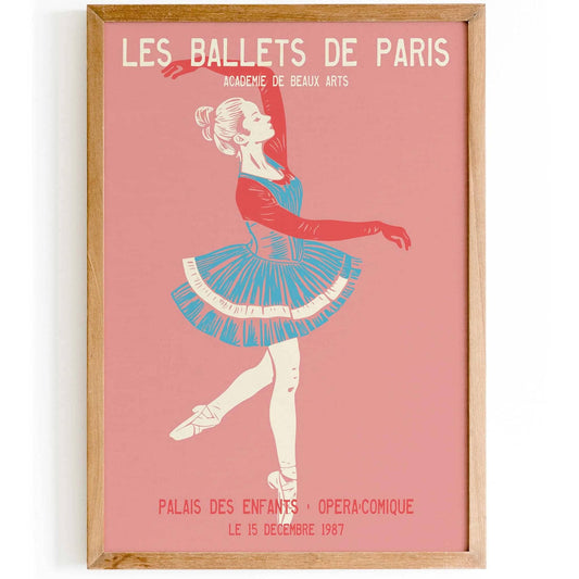 Vintage Ballet Performance Poster