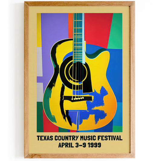 Texas Country Music Festival 1999 Poster