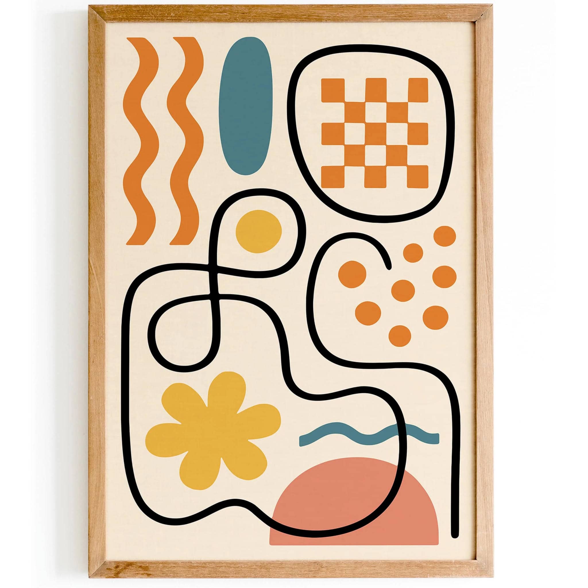 Mid Century Modern Retro Abstract Poster – HypeSheriff