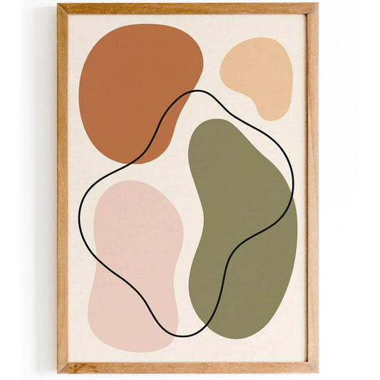 Trendy 2025 Abstract Modern Wall Art Print