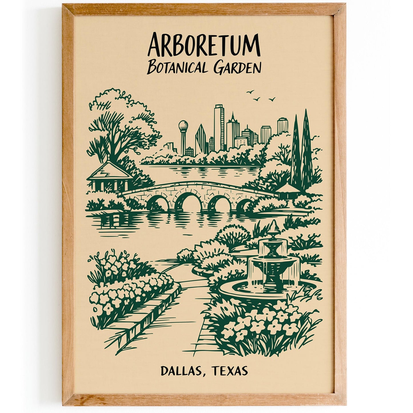 Dallas Arboretum Botanical Garden Poster