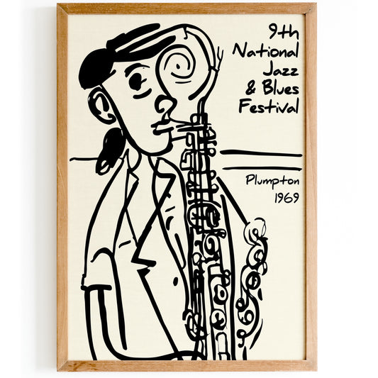 National Jazz & Blues Festival 1969 Poster