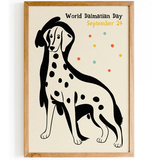 World Dalmatian Day Retro Poster