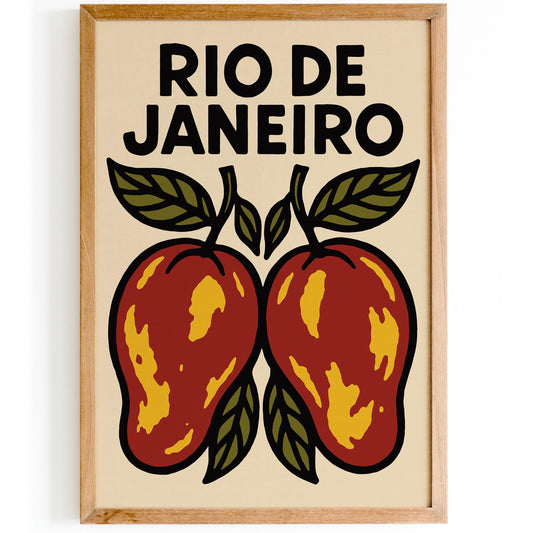 Rio De Janeiro Mango Poster