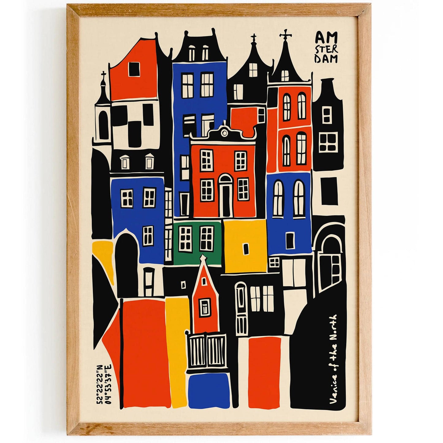 Amsterdam Netherlands Travel Poster