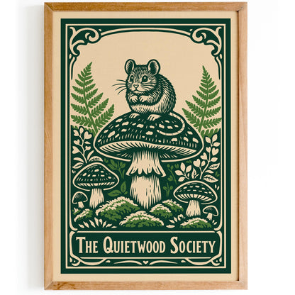 Quietwood Society Wild Nature Art Poster