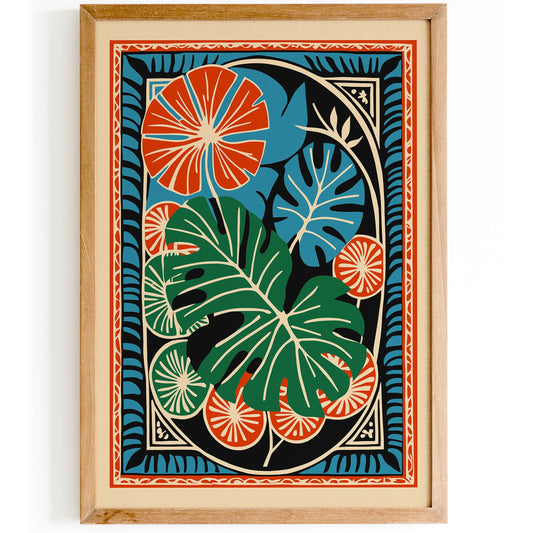 Bohemian Abstract Tropical Art Print