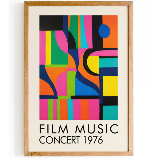 Film Music Concert Retro Art Print