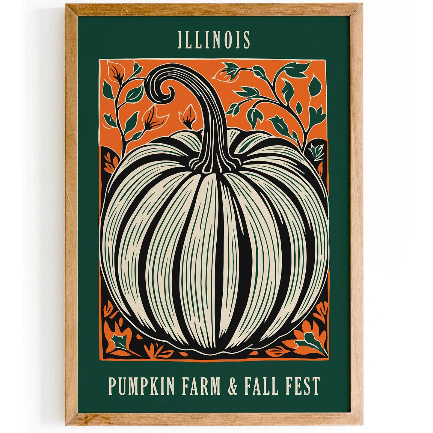 Pumpkin Farm Illinois Poster