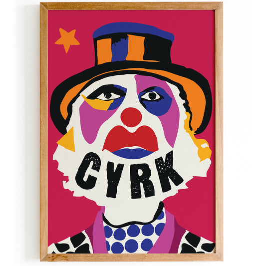 Cyrk - Polish Circus Clown Poster