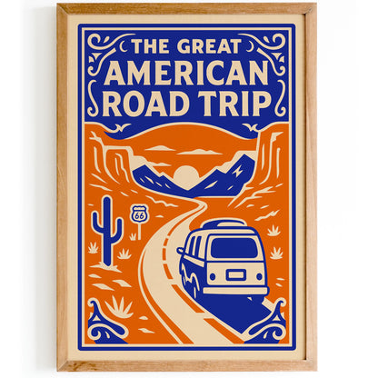 The Great American Road Trip Poster