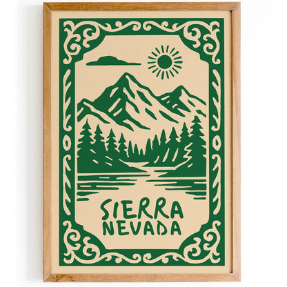 Sierra Nevada California Poster