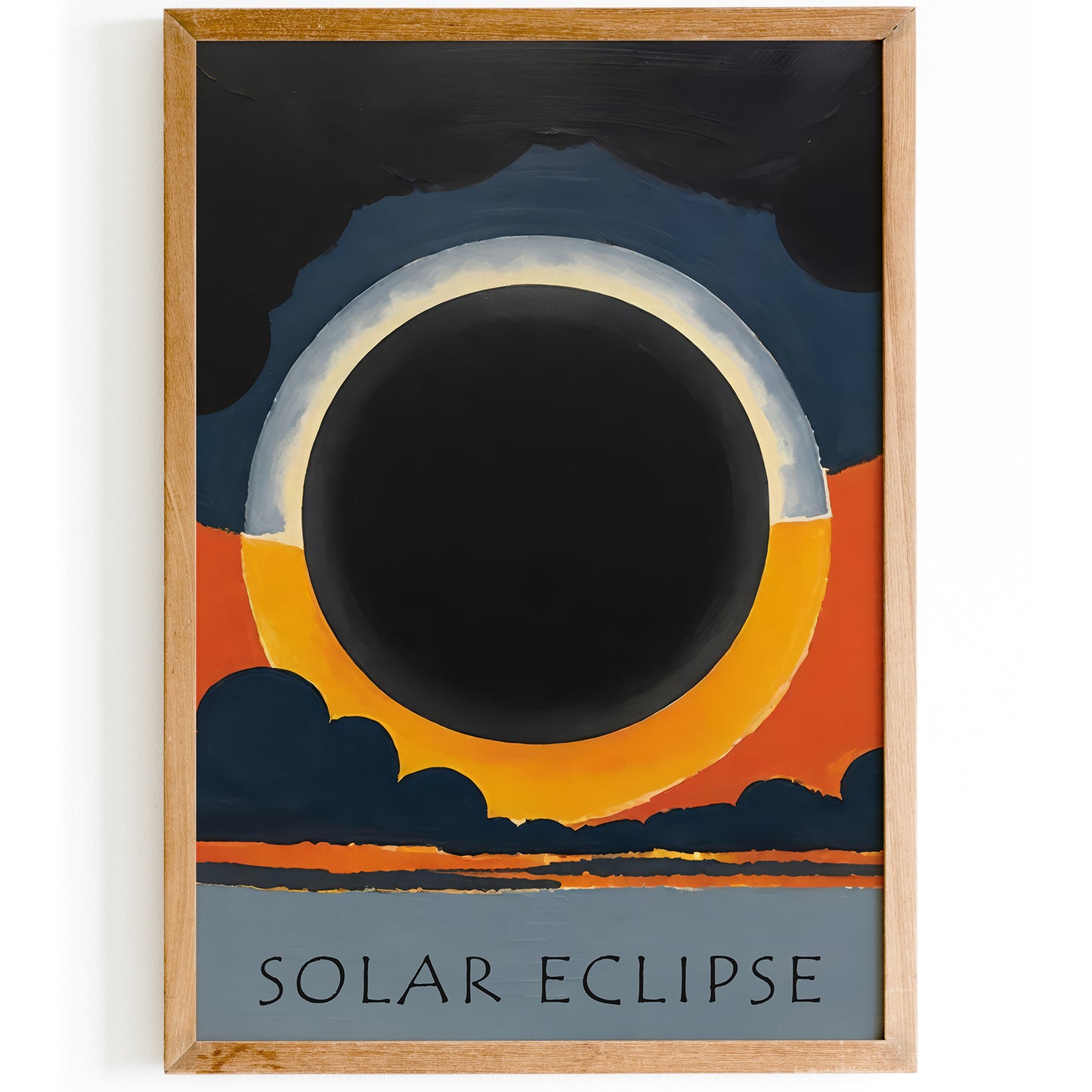 2024 Total Solar Eclipse Wall Art - Man Cave Wall Decor