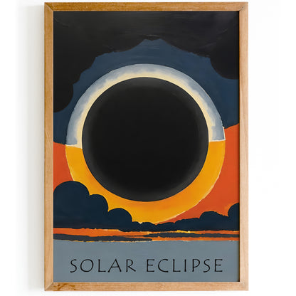 2024 Total Solar Eclipse Wall Art - Man Cave Wall Decor