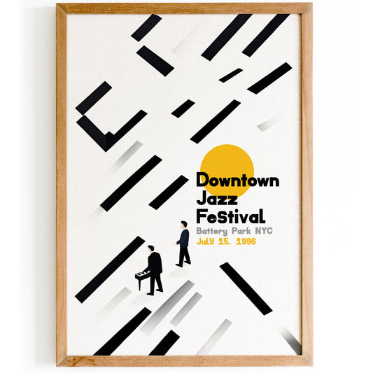 NYC Downtown 1996 Jazz Festival Poster