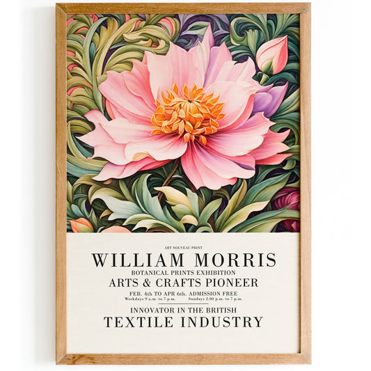 William Morris Floral Living Room Wall Art