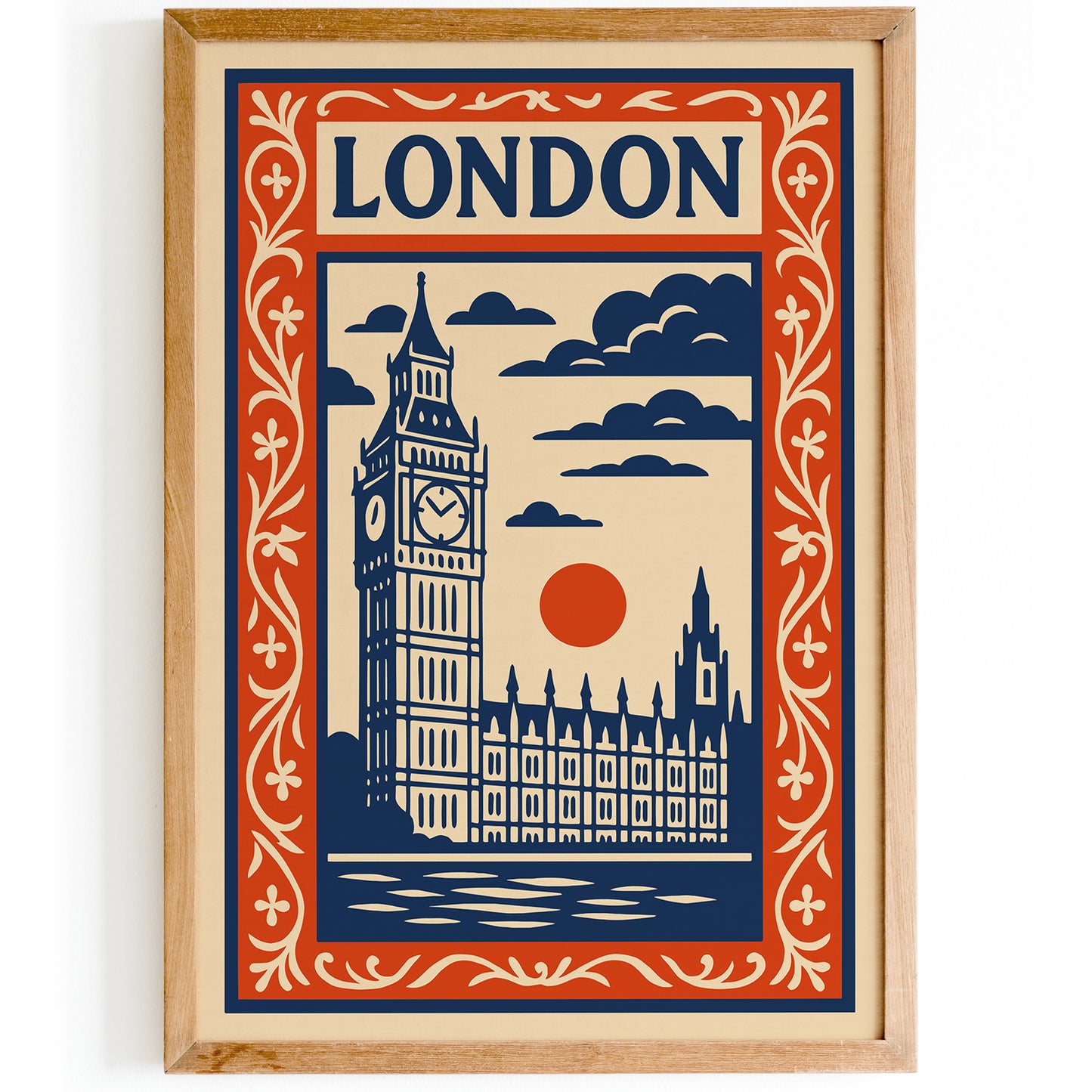 London England Big Ben Cityscape Poster