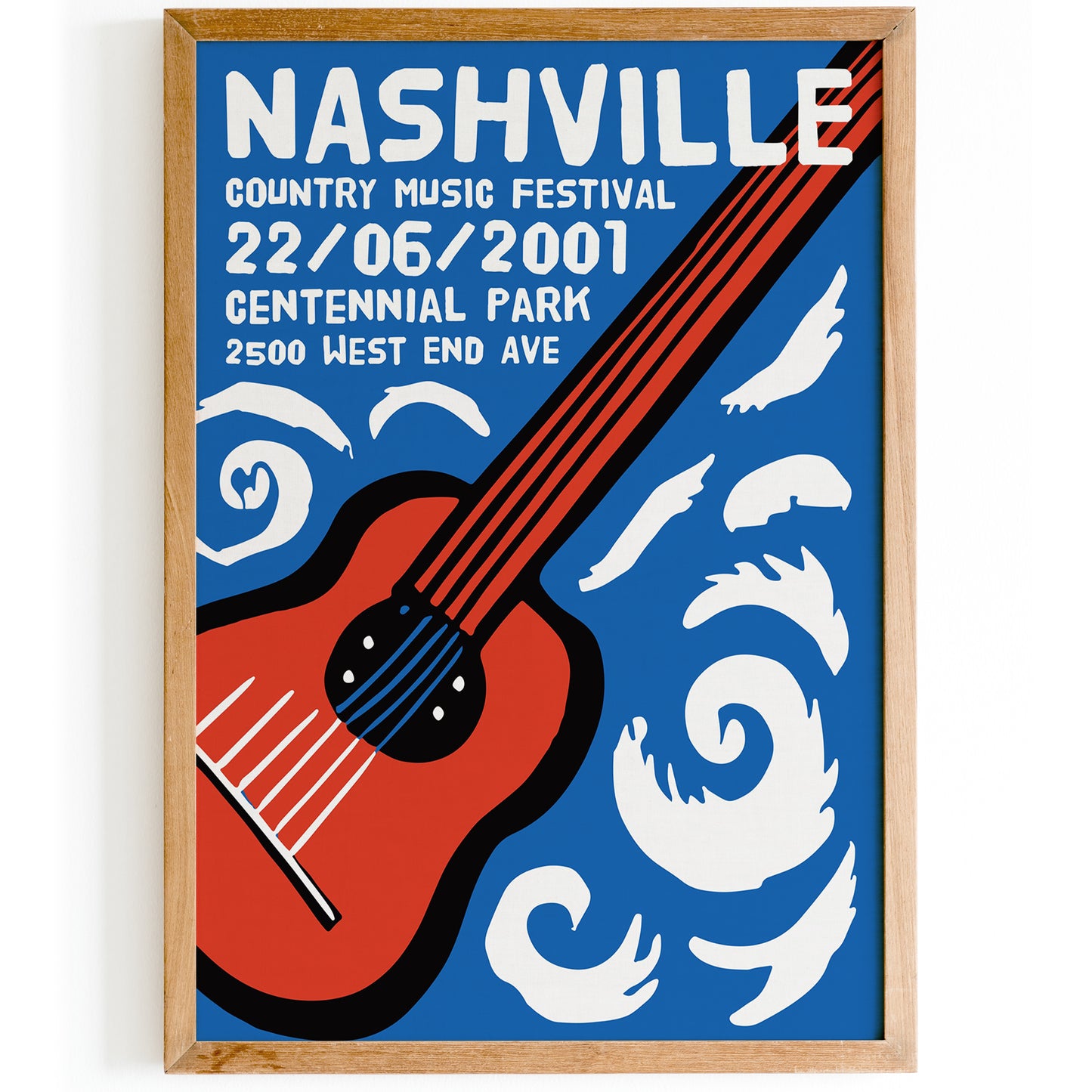 2001 Nashville Country Music Festival Poster