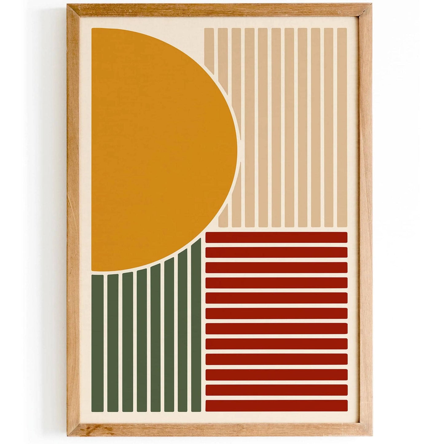 Mid Century Modern Print - Geometric Trendy Wall Art 2025