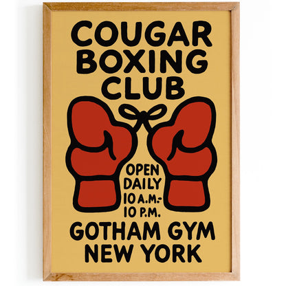 Cougar Boxing Club NYC Poster
