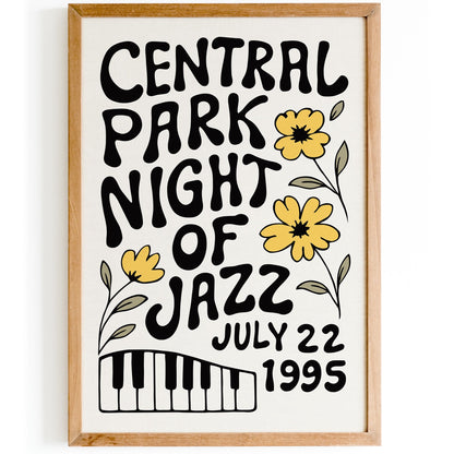 Central Park Jazz Poster