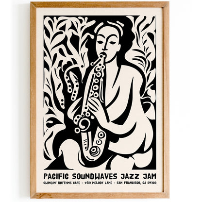 Pacific Jazz Jam Music Festival in California Poster